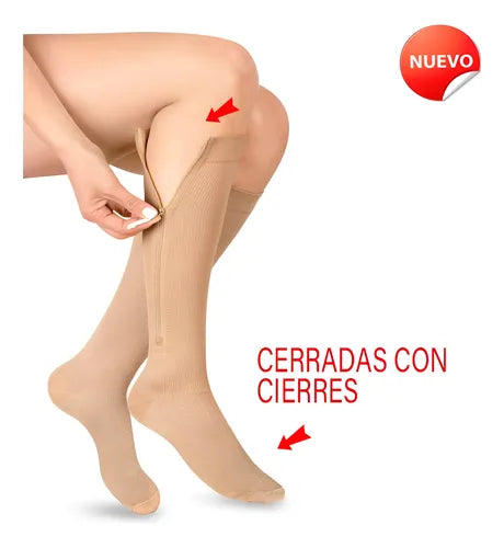Medias de Compresión  Unisex Punta Cerrada