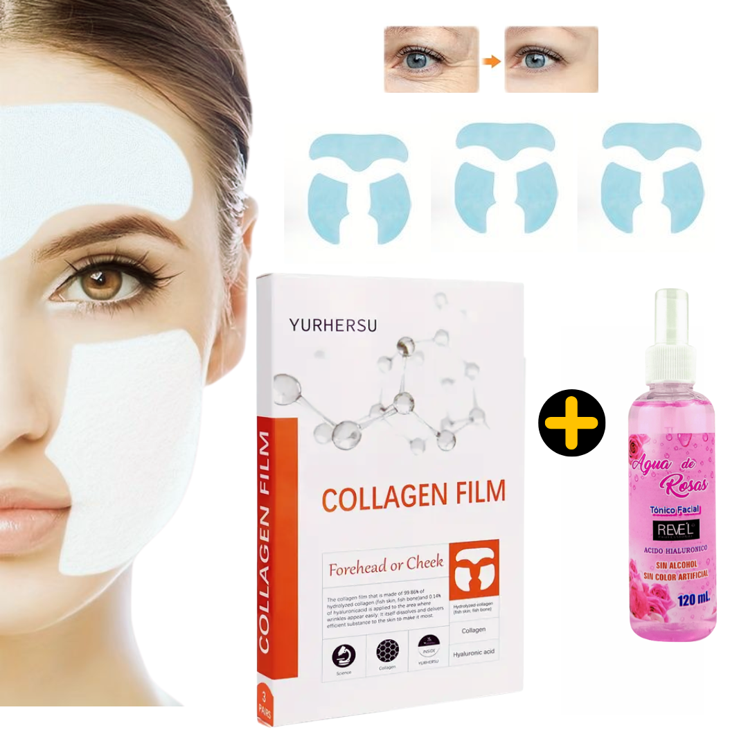 PARCHES ANTI-ARRUGAS DE COLAGENO PARA ROSTRO