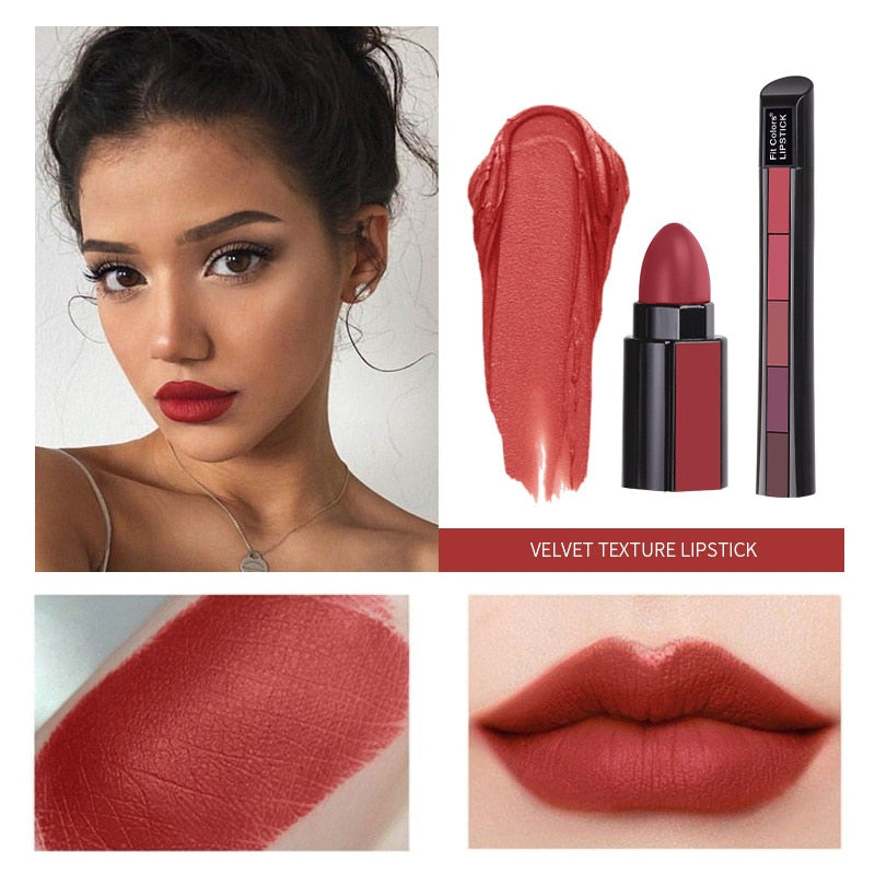 Labial “5 en  1" COMPACT LIPSTICK-ENVIO GRATIS